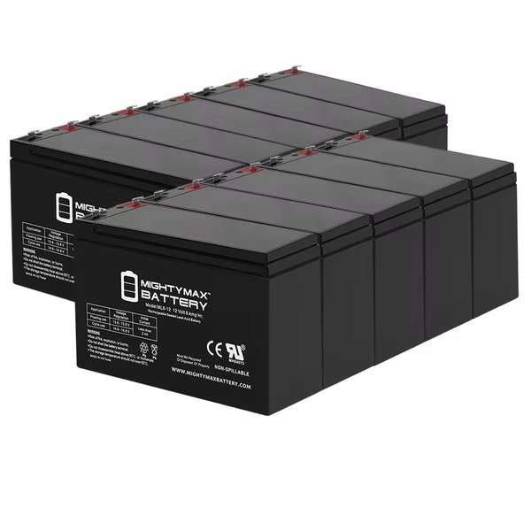 12V 8Ah Replacement Battery for Tripp Lite RBC12A UPS - 10PK, Mighty Max Battery, Mfr#: MAX3430370